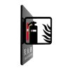 Fire Extinguisher Warning Sign School Office Building Wall Sign Double Sided Acrylic Guide Tips