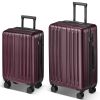 2-Piece Luggage Set with 360°Spinner Wheels Suitcases with Hard-sided Lightweight ABS Material