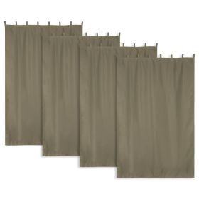 4 pcs W54*L84in Outdoor Patio Curtain/Coffee Liqueur