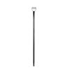 Set of 6 RC String Light Pole, 9 FT Lighting Stand with Horn Shape Hooks, LED Solar Bulbs for Parties, Christmas