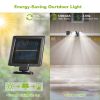 Solar Lights 22LEDs Outdoor Security Lights Motion Sensor IP44 Water-Resistant 360Degree Rotatable Dual Heads