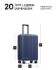 20-inch checked luggage with 360°Spinner Wheels Suitcases with Hard-sided Lightweight ABS Material