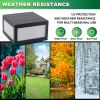 Solar Cap Light, Outdoor Solar Powered Fence Light with Cool White, Warm Light, LED Lighting for Patio Backyard Deck, 12 x 12 x 7.87 in.