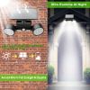 Solar Wall Light Outdoor PIR Motion Sensor Dusk To Dawn Solar Lamps