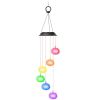 Solar Wind Chime Lights Sea Urchins Decorative Lamp 7 Color Changing IP65 Waterproof