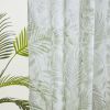 Botanical Printed Texture Sheer Window Pair