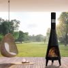 Outdoor Steel Chiminea Patio Heater