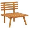 Patio Chair with Cushions Solid Acacia Wood