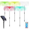 5 In 1 Outdoor Solar Light Jellyfish Landscape Stake Decorative Lamp Light