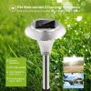 4Packs Solar Garden Lights Outdoor IP44 Waterproof Solar Pathway Lights Color Changing Landscape Lamps