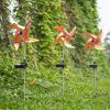 2/Pack Windmill Garden Lights Solar Wind Spinner