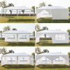 20''x10''(3 x 6m) Six Sides Two Doors Waterproof Tent with Spiral Tubes For Household;  Wedding;  Party;  Parking Shed  XH