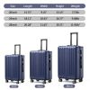 20-inch checked luggage with 360°Spinner Wheels Suitcases with Hard-sided Lightweight ABS Material