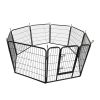 Dog Playpen Designed for Camping, Yard , 32" Height for Medium/Small Dogs, 8Panels