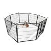 Dog Playpen Designed for Camping, Yard , 32" Height for Medium/Small Dogs, 8Panels