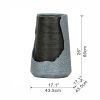 17x17x26" indoor outdoor Polyresin Water Fountain, Unique Broken Urn Fountain Chic Dynamic Modern Design with Light for Garden, Lawn, Backyard, Porch