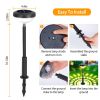 4Packs Solar Pathway Light Color Changing Garden Light Landscape Stake Light