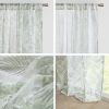 Botanical Printed Texture Sheer Window Pair