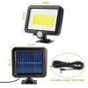 Solar Powered Wall Lights Outdoor 100 LED Beads Motion Sensor Lamp IP65 Waterproof Dusk To Dawn Sensor Light