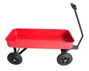 Garden cart Reuniong Railing; solid Wheels; All Terrain Cargo Wagon with 280lbs Weight Capacity; Red