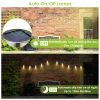 4Pcs Solar Powered Hanging Crystal Ball Lights Outdoor Waterproof