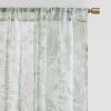 Botanical Printed Texture Sheer Window Pair