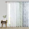 Botanical Printed Texture Sheer Window Pair