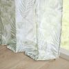 Botanical Printed Texture Sheer Window Pair