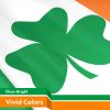 Ireland Irish Shamrock Flag 3x5 Ft Printed 150D Polyester Indoor Outdoor Vibrant Colors Brass Grommets Thicker