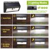 Solar Lights Outdoor 55 LEDs Wall Solar Lights IP65 Waterproof Garden Lamps