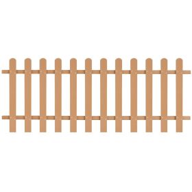 Picket Fence WPC 78.7"x31.5" (Color: Brown)