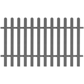 Picket Fence WPC 78.7"x47.2" (Color: Grey)