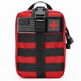 Tactical First Aid Bag IFAK Pouch (Color: Red)