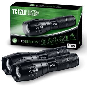 TK120 LED Tactical Flashlights with Strobe (Pc: 2-Pack)